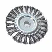 Корщетка дисковая прямая для УШМ (витая жесткая), 125 мм, арт. №135.50